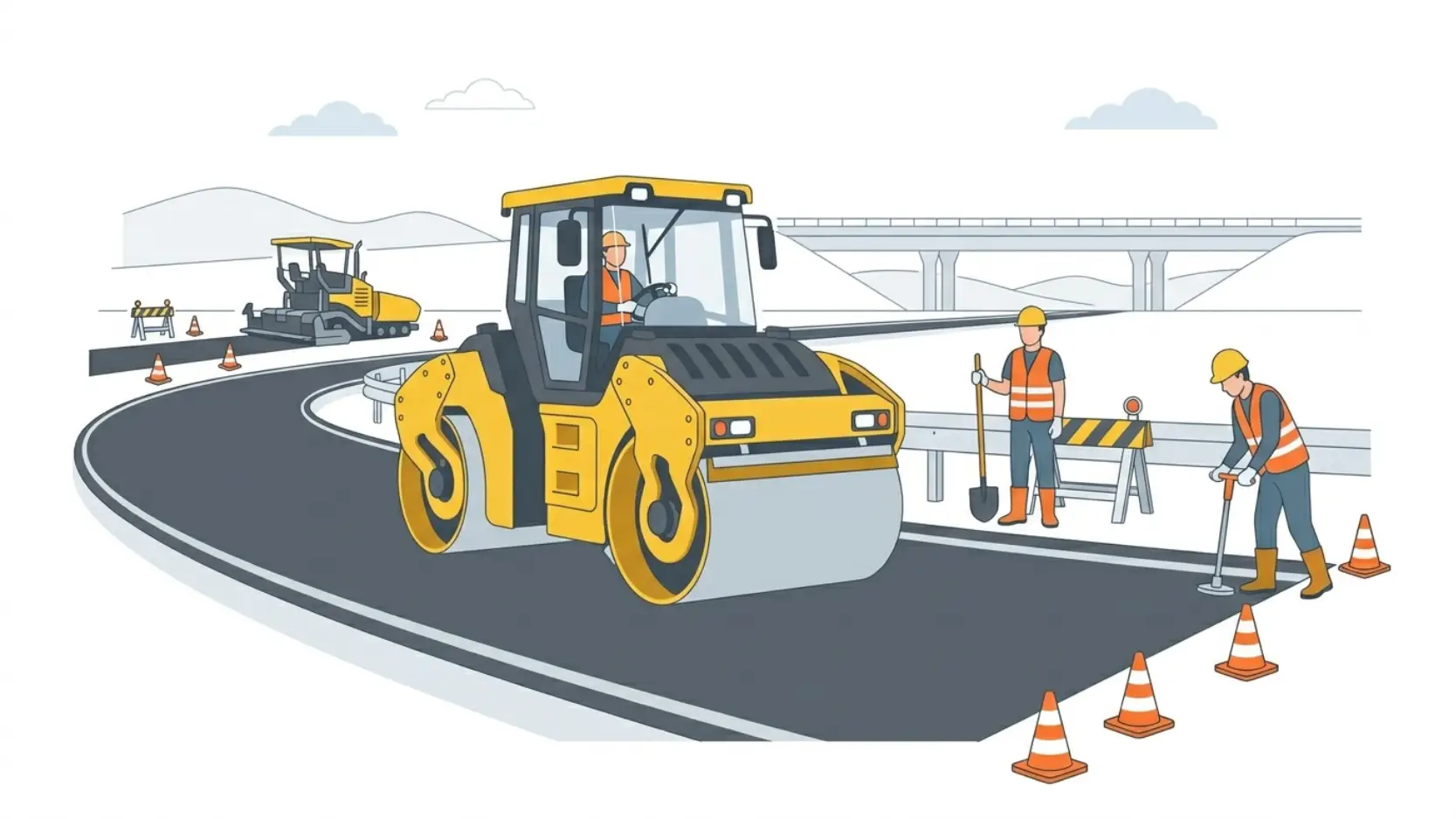 Road Roller Rails Applications of Road Rollers in Highway Construction ...